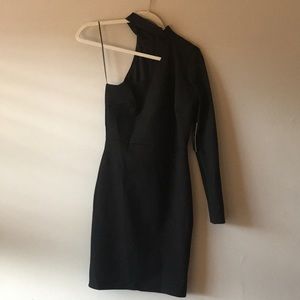 Lulu’s One Shoulder Long Sleeve Bodycon Dress